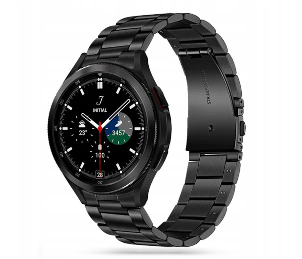 TECH-PROTECT Stainless do Galaxy Watch 4 / 5 / 5 Pro / 6 / 7 / FE black - 692118 - zdjęcie